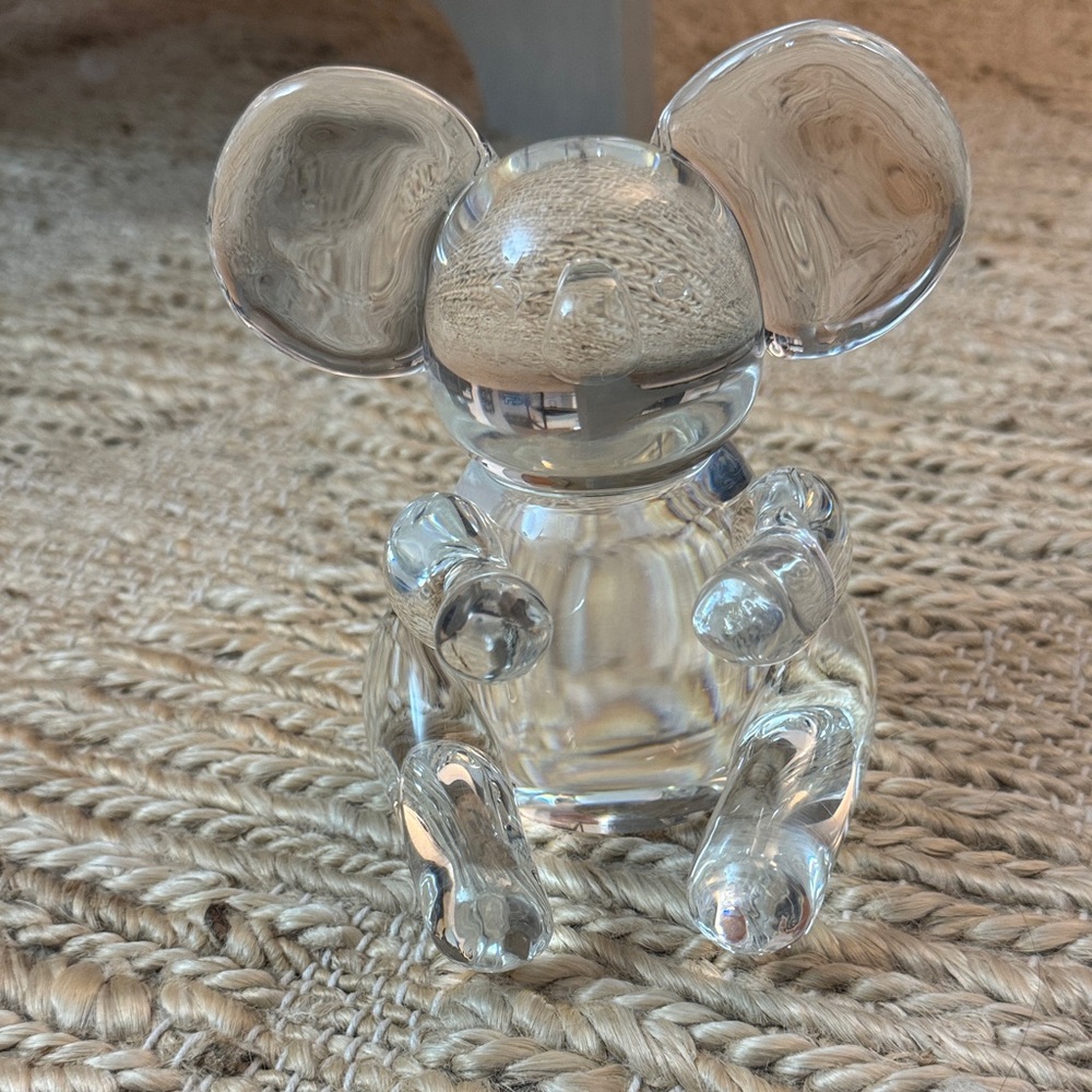 Steuben Clear Glass Elephant Sculpture